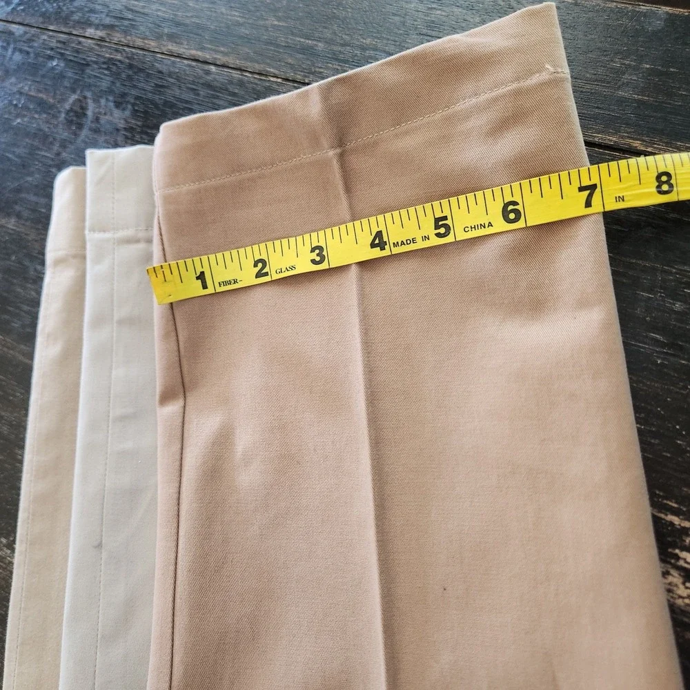 Lot 3 Polo Ralph Lauren Mens 32x32 Stretch Chino Pants Khaki Tan Straight Classi